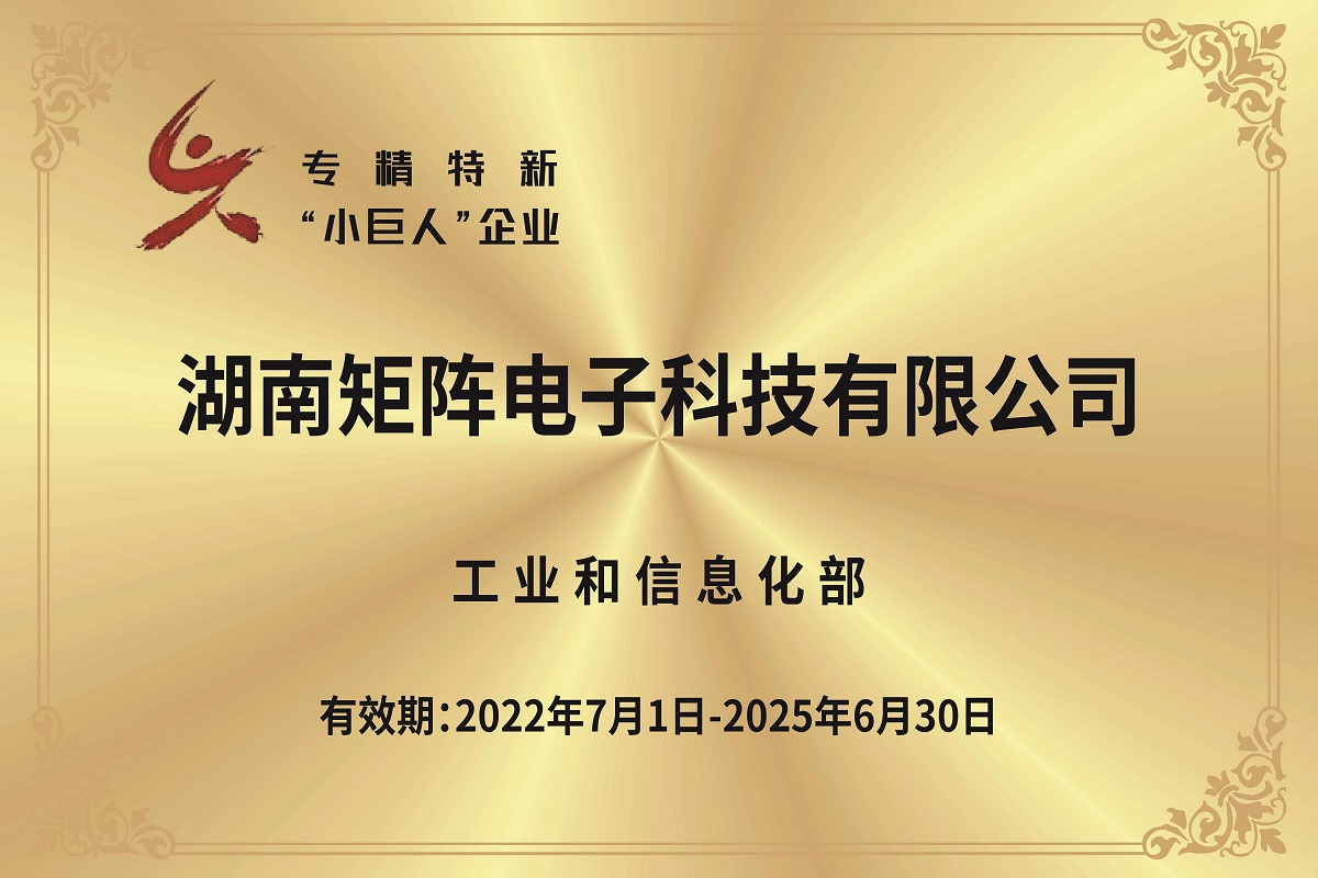 2022年,全资子公司获批国家级专精特新“小巨人”企业